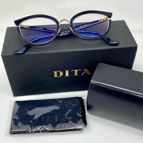 DITA Accessories Dita Mikro Dtx505202 Eyeglass Navy Frames Gently